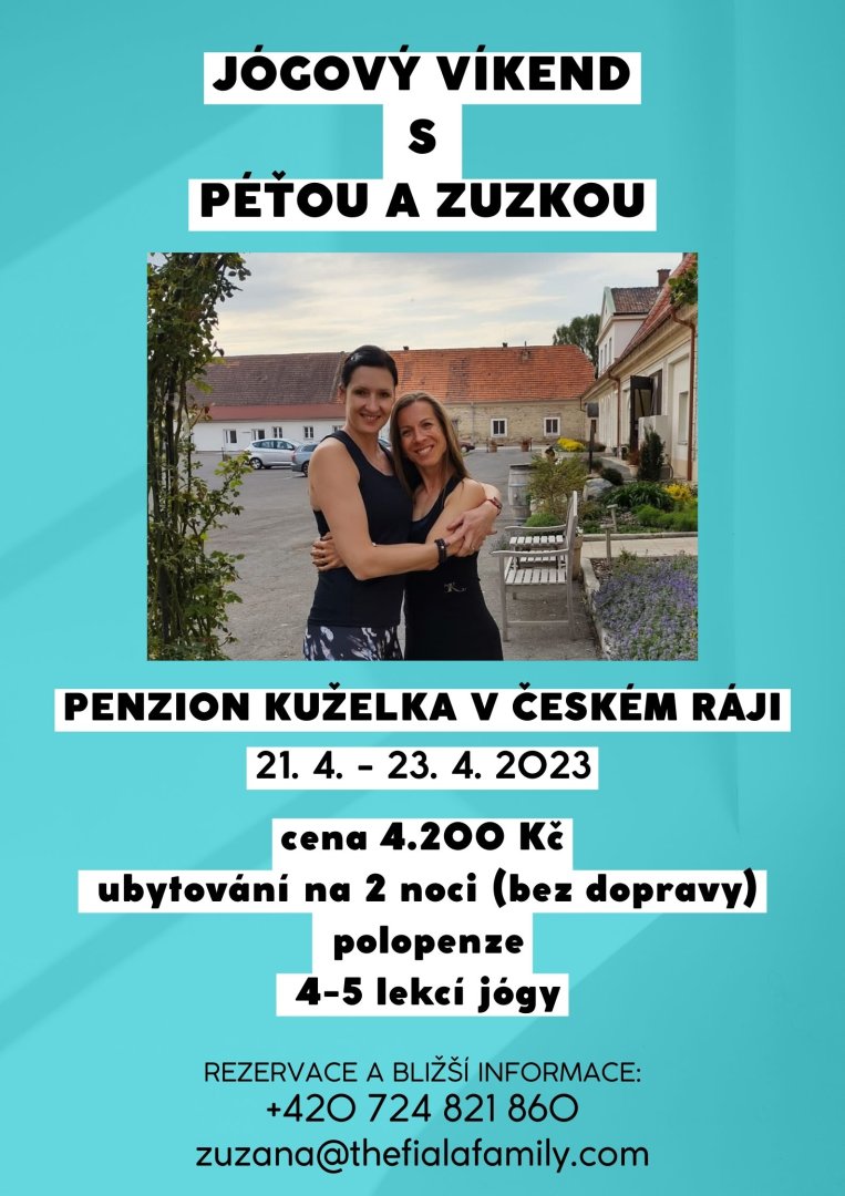 Jógový víkend s Péťou a Zuzkou