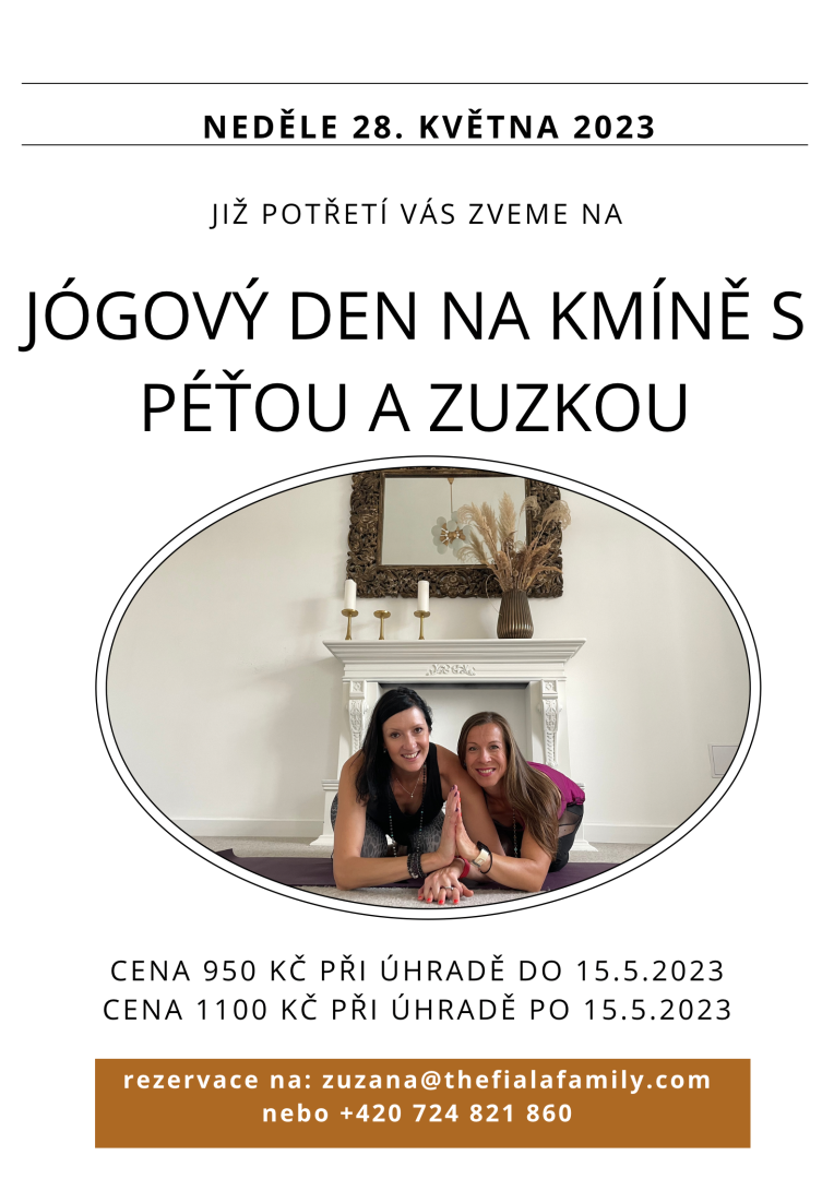 Jógový den na kmíně s Péťou a Zuzkou